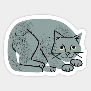 Cuddly Cat No. 1 Sticker